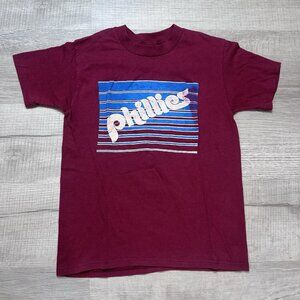 Vintage MLB Youth Boys XL Philadelphia Phillies T-shirt Graphic Print Baseball